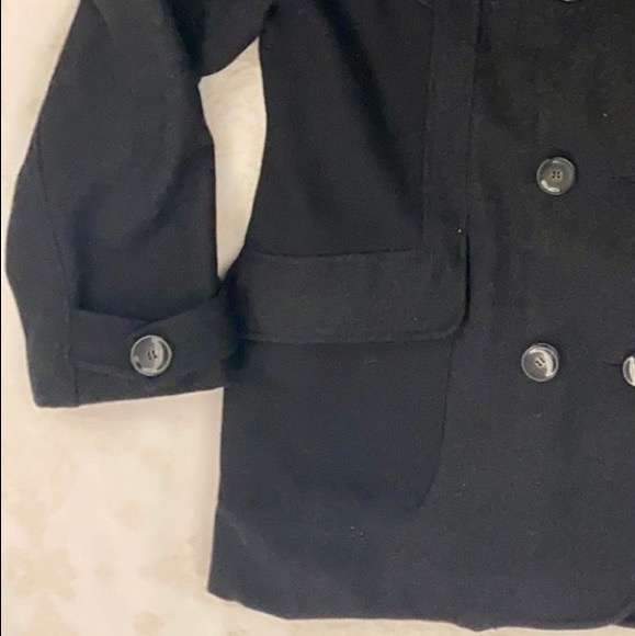 London Fog Pea Coat, 3/4 Length, Black, Size 16 - Picture 6 of 8